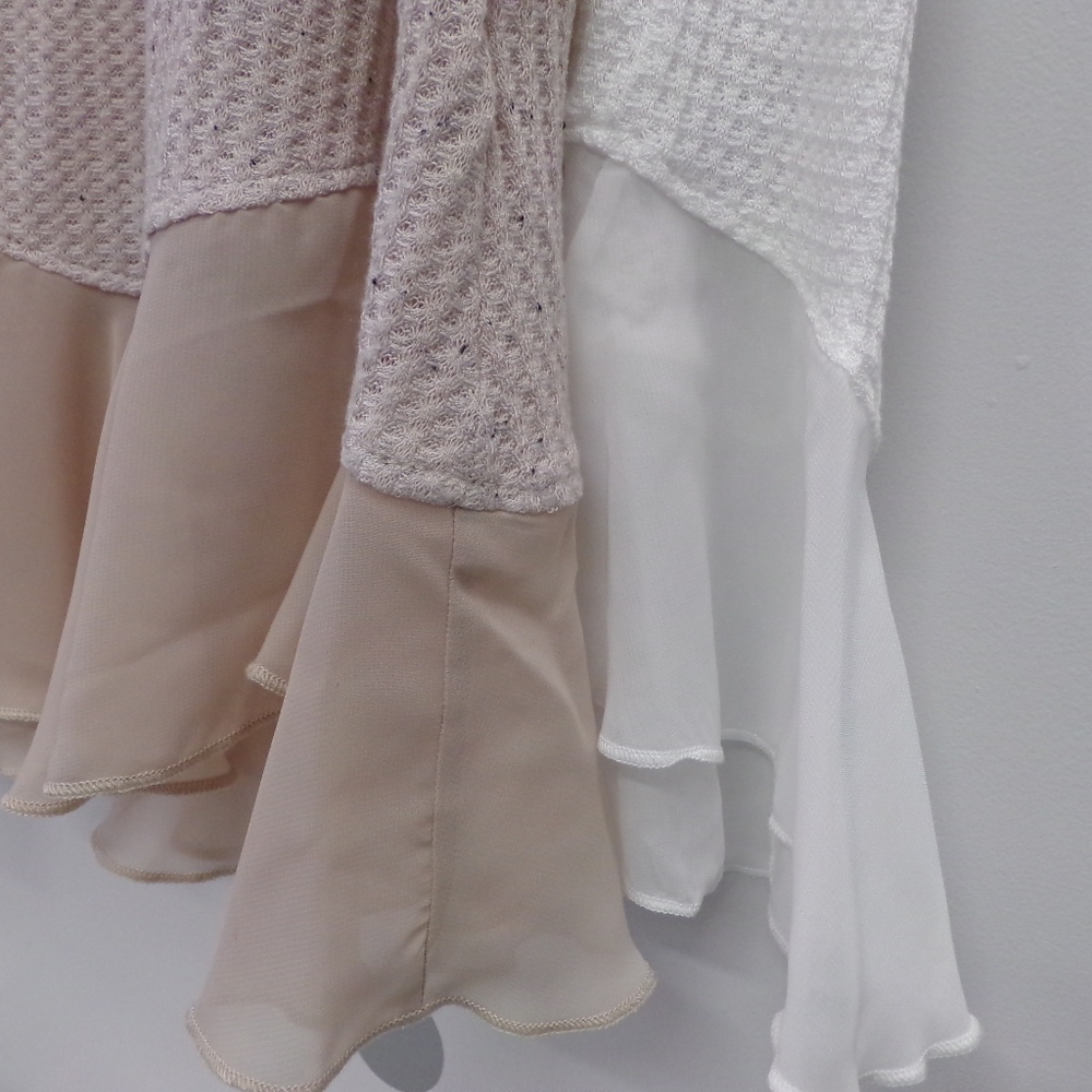 🔺SoldOut🔺White Waffle Knit Tunic Sleeveless - Picture 4 of 4